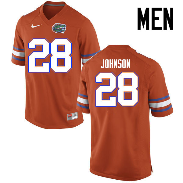 Men Florida Gators #28 Kylan Johnson College Football Jerseys Sale-Orange